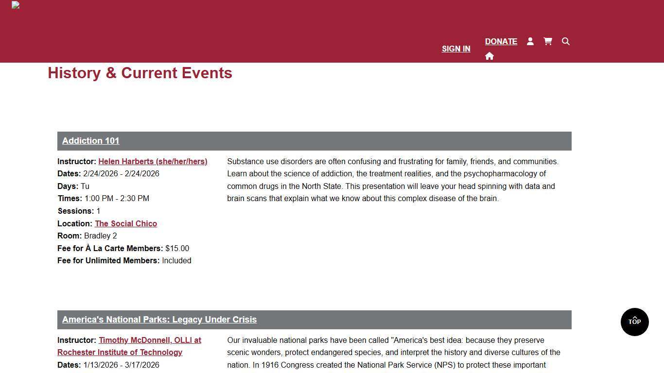 History & Current Events